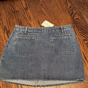 Chic Blue Denim Mini Skirt